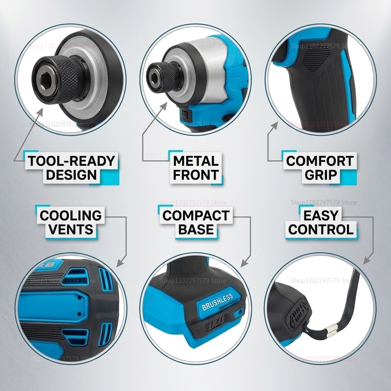 Cordless Brushless Impact Powe - огляд і ціна Power Tools For Construction