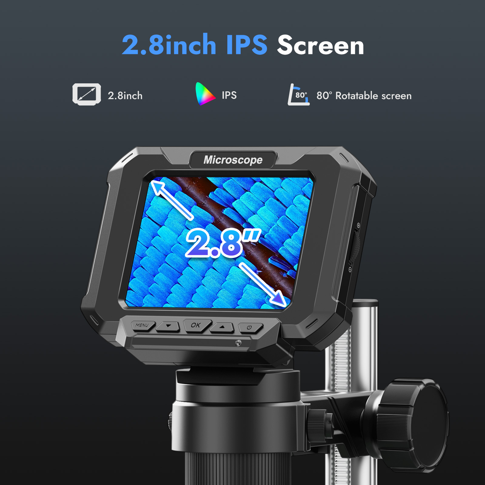 2.8inch Digital Coin Microscop - огляд і ціна Power Tools Video