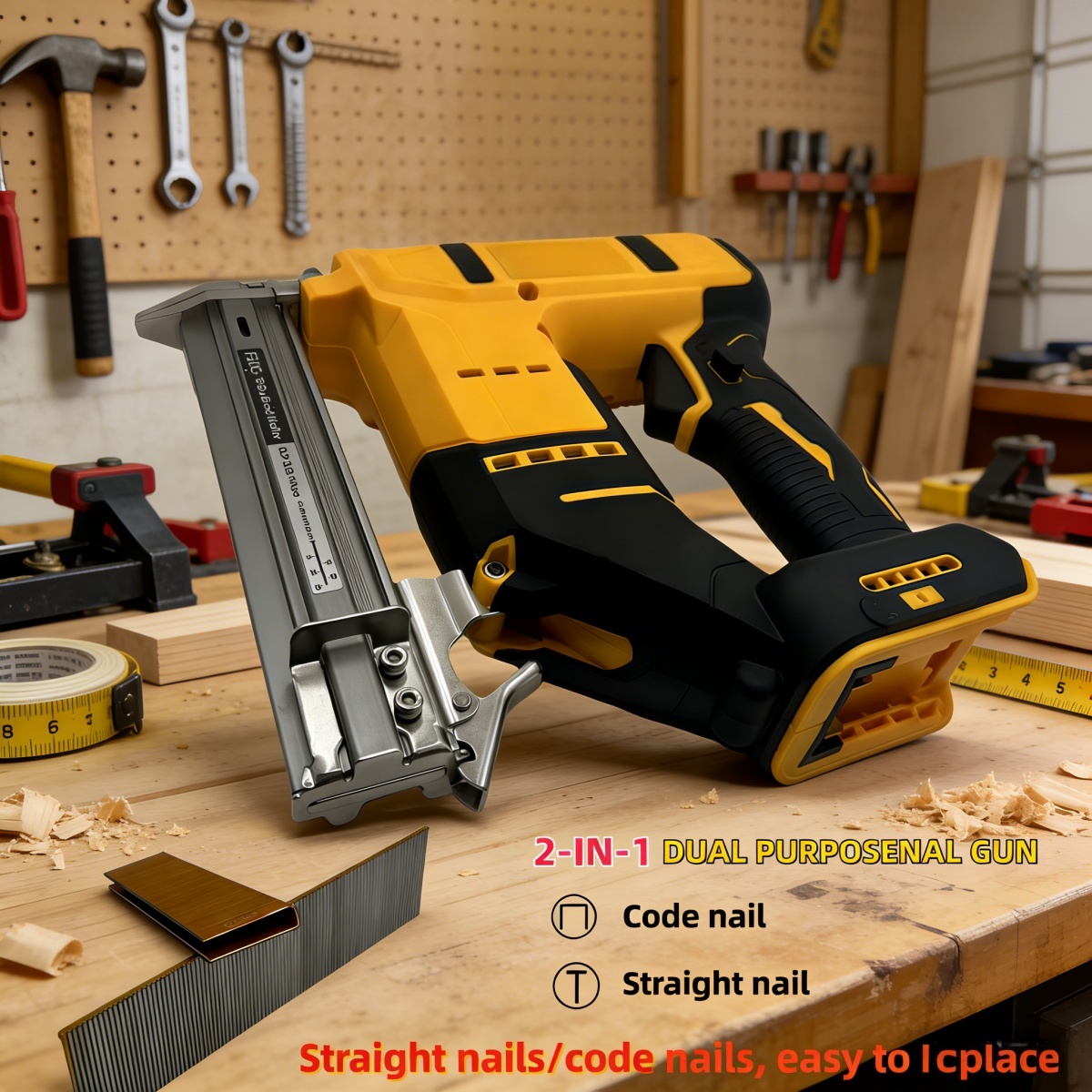 2-IN-1 Brushless Cordless Brad - огляд і ціна Nail Gun Brad