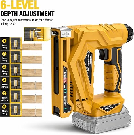 YEARTOP 2 Mode Electric Nailer - огляд і ціна Nail Gun Brad