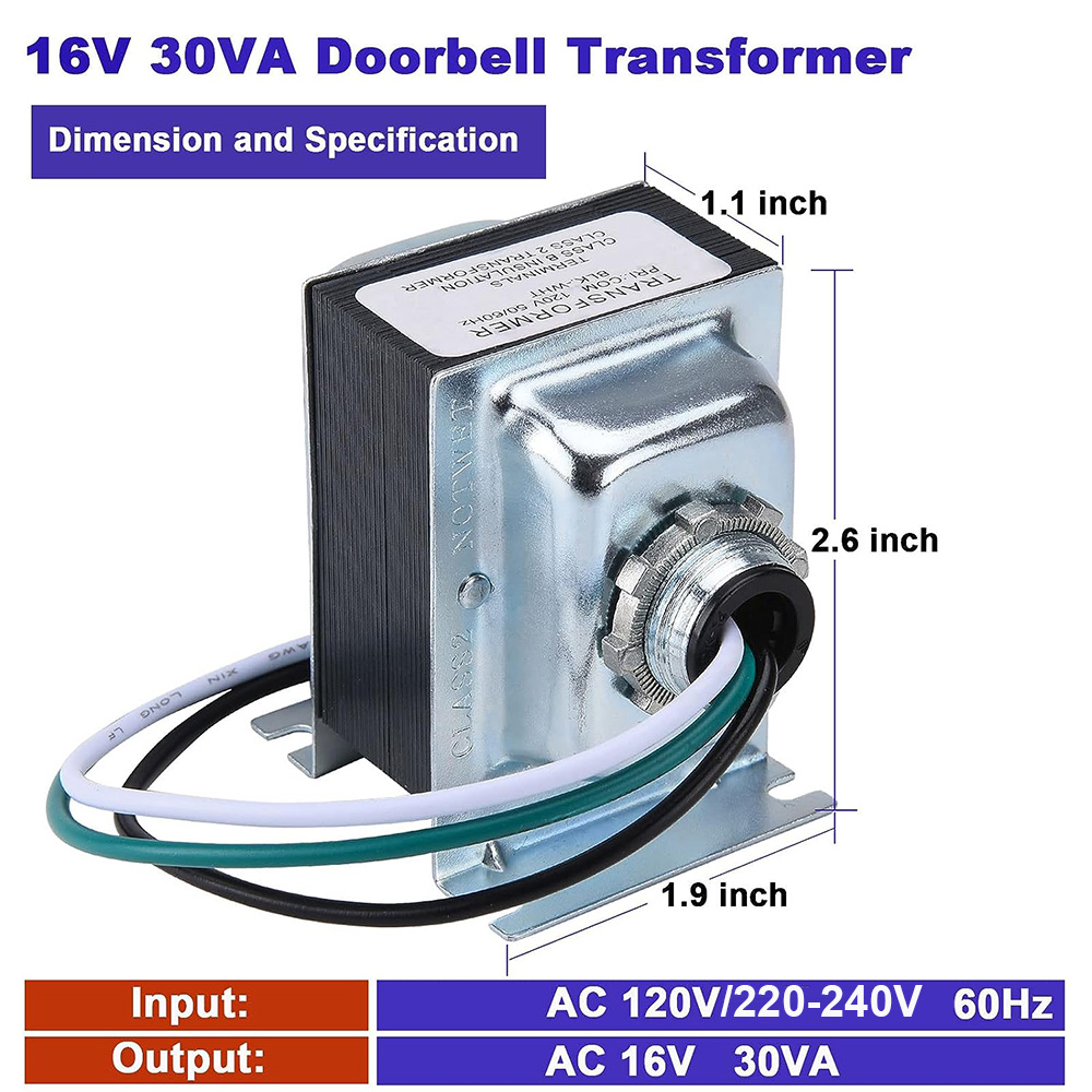 16V 30VA Doorbell Transformer  - огляд і ціна Power Tools Video