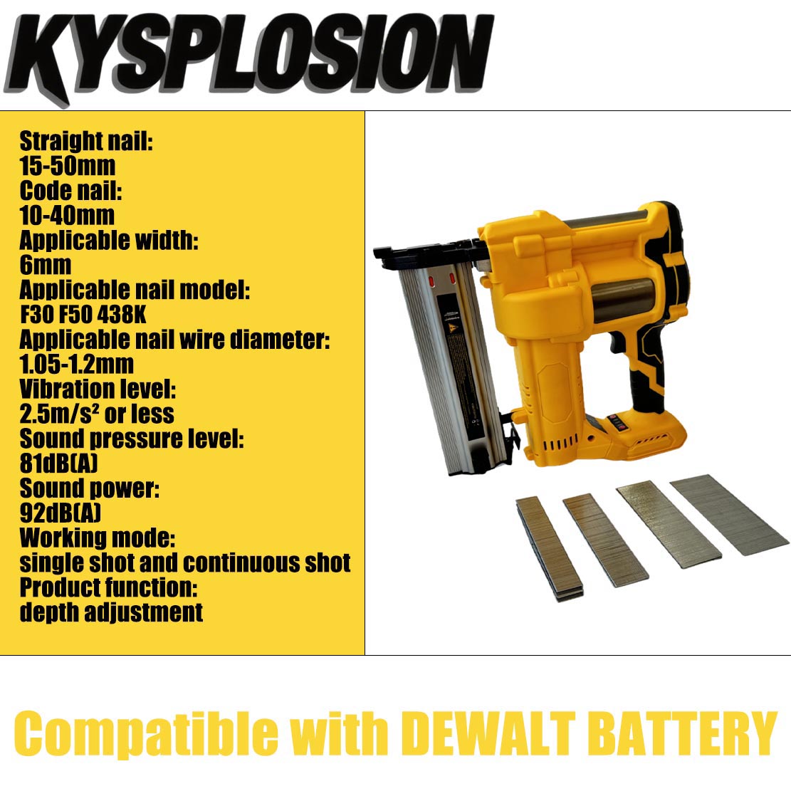 2in1 Brushless Electric Nail G - огляд і ціна Nail Gun Brad
